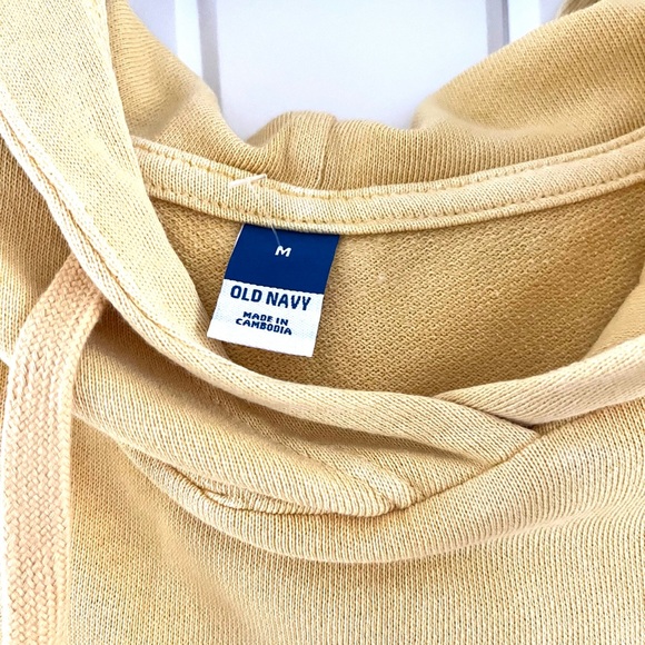 Old Navy Yellow Hoodie Dress NWT , Sz M (P2P 22”) - Picture 6 of 6